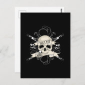 Schlecht 2 Knochen  Postkarte (Vorne/Hinten)