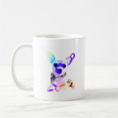 Schlecht an das Knochen Chihuahua Kaffeetasse (Links)