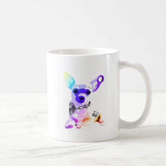 Schlecht an das Knochen Chihuahua Kaffeetasse (Rechts)