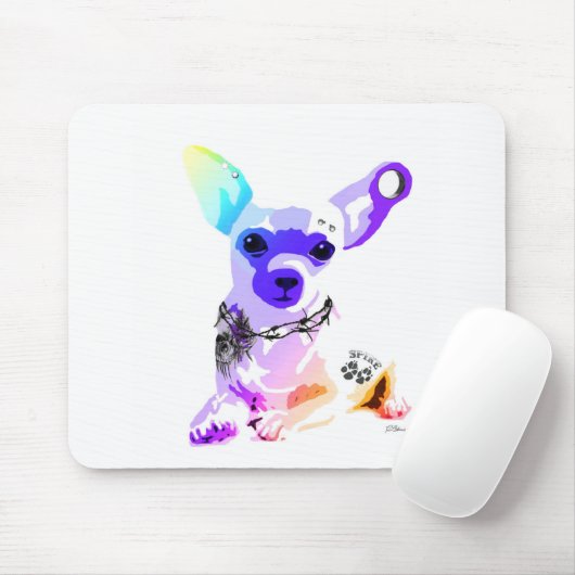 Schlecht an das Knochen Chihuahua Mousepad (Mit Mouse)