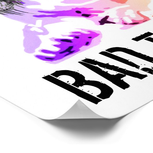 Schlecht an den Bone Chihauhau Hundetattowierungen Poster (Ecke)