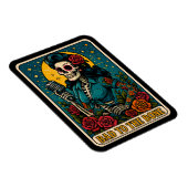Schlecht an der Bone Retro Skeleton Singer Magnet (Rechte Seite)