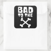 SCHLECHT AUF DEM KNOCH QUADRATISCHER AUFKLEBER (Tasche)