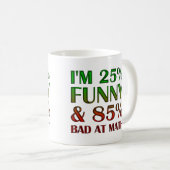 Schlecht bei Math Funny Mug oder Travel Mug Kaffeetasse (VorderseiteRechts)