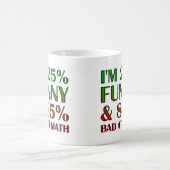 Schlecht bei Math Funny Mug oder Travel Mug Kaffeetasse (Mittel)