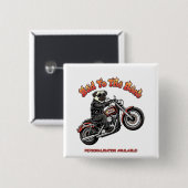 Schlecht bis auf die Knochen "Pugly Attitude" Pug Button (Vorne & Hinten)