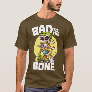 Schlecht für das Niedliche Scooter-Skelett T-Shirt