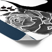 Schlecht gegen die Bone Pit Bullen Hundetattowieru Poster (Ecke)