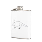 Schlecht gezeichnet Aardvark Hip Flask Flachmann (Links)
