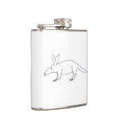 Schlecht gezeichnet Aardvark Hip Flask Flachmann (Rechts)
