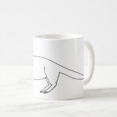 Schlecht gezeichnet Aardvark-Tasse Kaffeetasse (VorderseiteRechts)