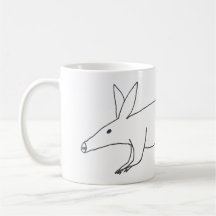 Schlecht gezeichnet Aardvark-Tasse