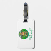 Schlecht grünes Irisch und bozy Gepäckanhänger (Rückseite vertikal)