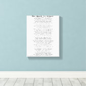 SCHLECHT IN DER SCHULE LEINWANDDRUCK (Insitu (Holzboden))