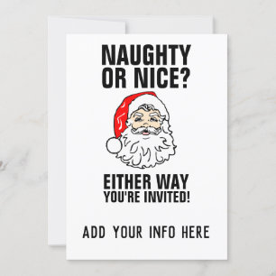SCHLECHT ODER NETT? WEIHNACHTSPARTY-EINLADUNGEN EINLADUNG