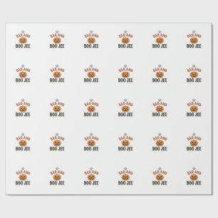 Schlecht und Boo Jee Halloween-Kürbis-Grafik_1 Geschenkpapier