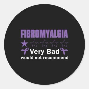 Schlecht wäre nicht zu empfehlen Fibromyalgie Bewu Runder Aufkleber