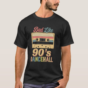 Schlecht wie 90er Dancehall Vintage DJ Plattenspie T-Shirt