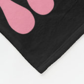 Schlecht zwei Knochenkumpen mit rosa Bow zu Hallow Fleecedecke (Ecke)