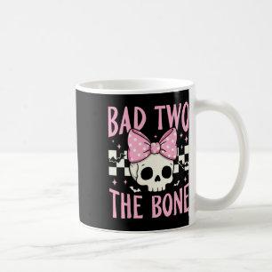 Schlecht zwei Knochenkumpen mit rosa Bow zu Hallow Kaffeetasse