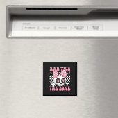 Schlecht zwei Knochenkumpen mit rosa Bow zu Hallow Magnet (In Situ (Geschirrspüler))