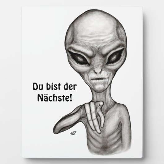 Schlechte Alien, Du bist der Nächste! Fotoplatte (Vorderseite)