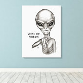 Schlechte Alien, Du bist der Nächste! Leinwanddruck (Insitu (Holzboden))