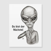Schlechte Alien, Du bist der Nächste! Magnetkarte (Vorderseite)