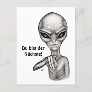Schlechte Alien, Du bist der Nächste! Postkarte