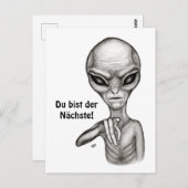 Schlechte Alien, Du bist der Nächste! Postkarte (Vorne/Hinten)