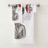 Schlechte Alien, schwere Weihnachten! Badhandtuch Set (Insitu)