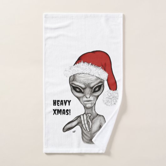 Schlechte Alien, schwere Weihnachten! Badhandtuch Set (Handtuch)