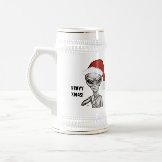 Schlechte Alien, schwere Weihnachten! Bierglas (Links)