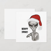 Schlechte Alien, schwere Weihnachten! Feiertagskarte (Vorne/Hinten)
