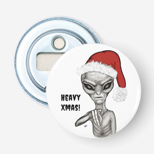 Schlechte Alien, schwere Weihnachten! Flaschenöffner (Vorderseite)