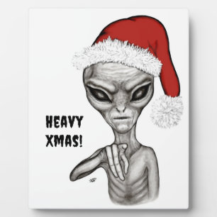 Schlechte Alien, schwere Weihnachten! Fotoplatte