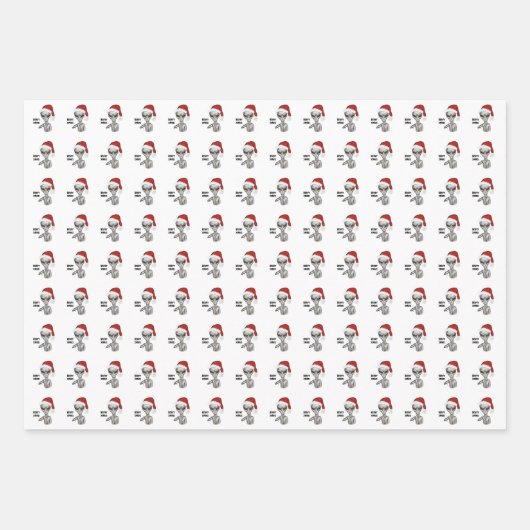 Schlechte Alien, schwere Weihnachten! Geschenkpapier Set (Vorderseite)