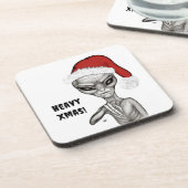 Schlechte Alien, schwere Weihnachten! Getränkeuntersetzer (Linke Seite)