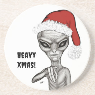 Schlechte Alien, schwere Weihnachten! Getränkeuntersetzer