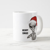 Schlechte Alien, schwere Weihnachten! Jumbo-Tasse (Vorderseite Rechts)