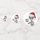 Schlechte Alien, schwere Weihnachten! Konfetti (Rückseiten)