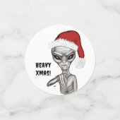 Schlechte Alien, schwere Weihnachten! Konfetti (Klein Vorderseite)