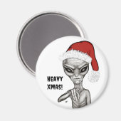 Schlechte Alien, schwere Weihnachten! Magnet (Vorderseite/Rückseite)