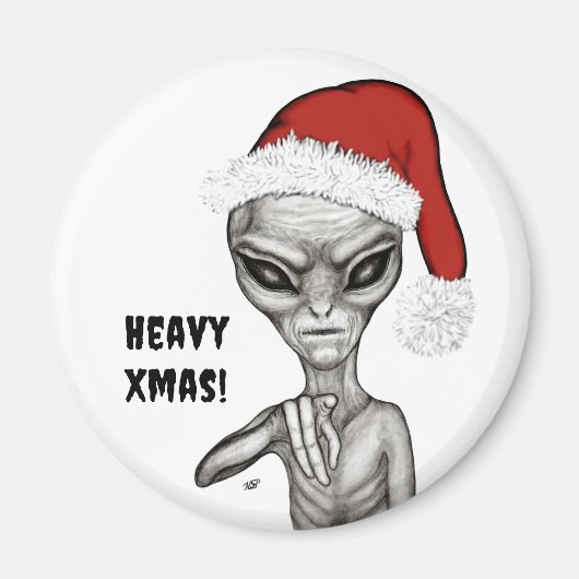 Schlechte Alien, schwere Weihnachten! Magnet (Vorne)