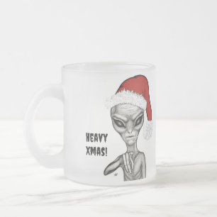Schlechte Alien, schwere Weihnachten! Mattglastasse