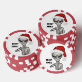 Schlechte Alien, schwere Weihnachten! Pokerchips (Stapel)