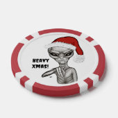 Schlechte Alien, schwere Weihnachten! Pokerchips (Einzeln)