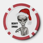 Schlechte Alien, schwere Weihnachten! Pokerchips (Rückseite)