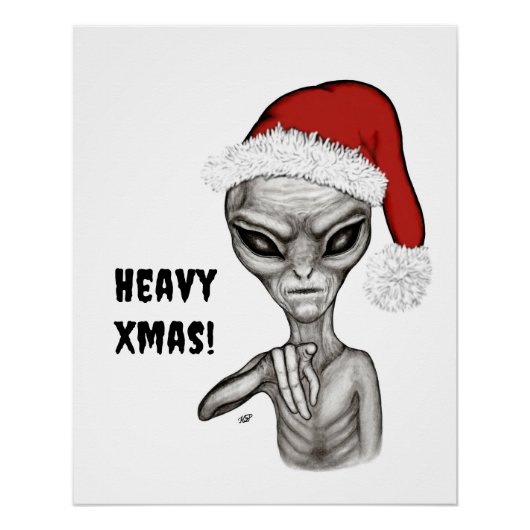 Schlechte Alien, schwere Weihnachten! Poster (Vorderseite)
