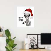 Schlechte Alien, schwere Weihnachten! Poster (Heimbüro)